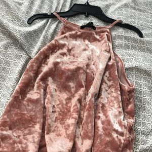 Velvet pink top